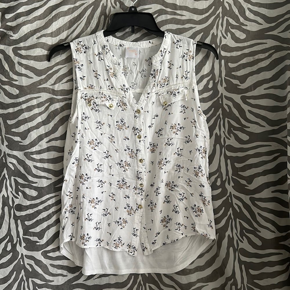 Floral maternity tank top